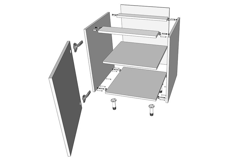 Flatpack base unite